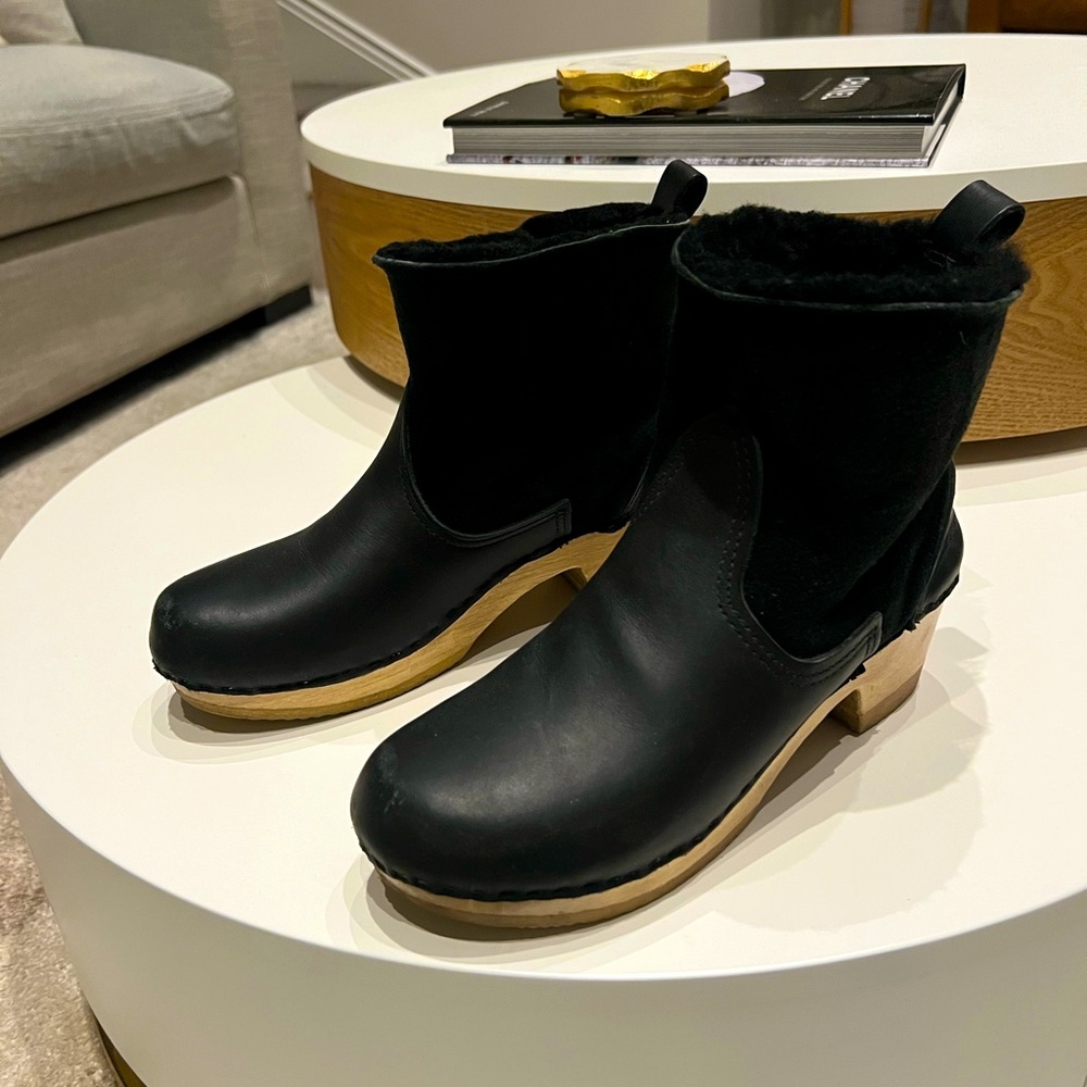 No. 6 Low Shearling Clog Boots size 41